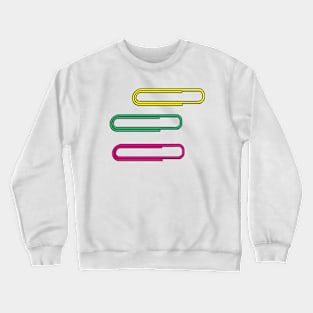 A nice trio of paperclips Crewneck Sweatshirt